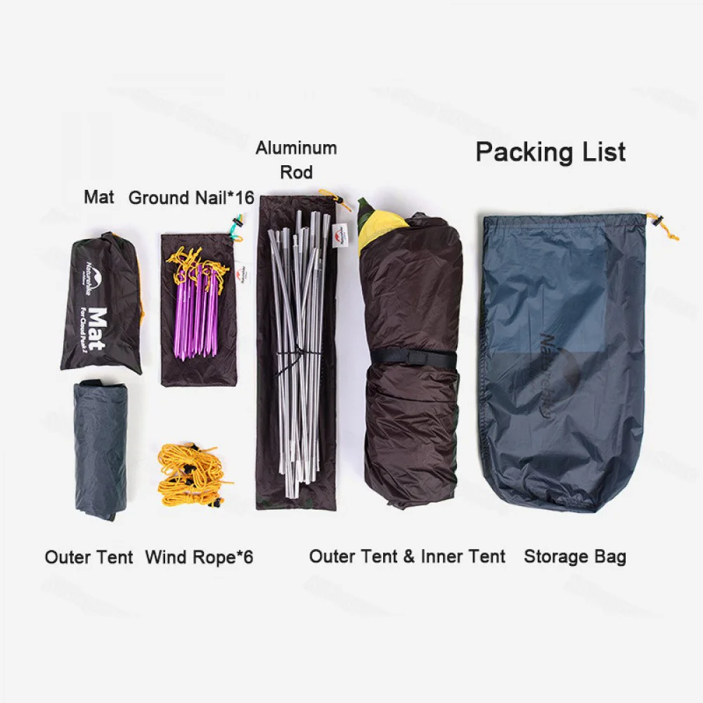 Naturehike Cloud-Peak 2 People 4-Season Camping Tent | Backwoods